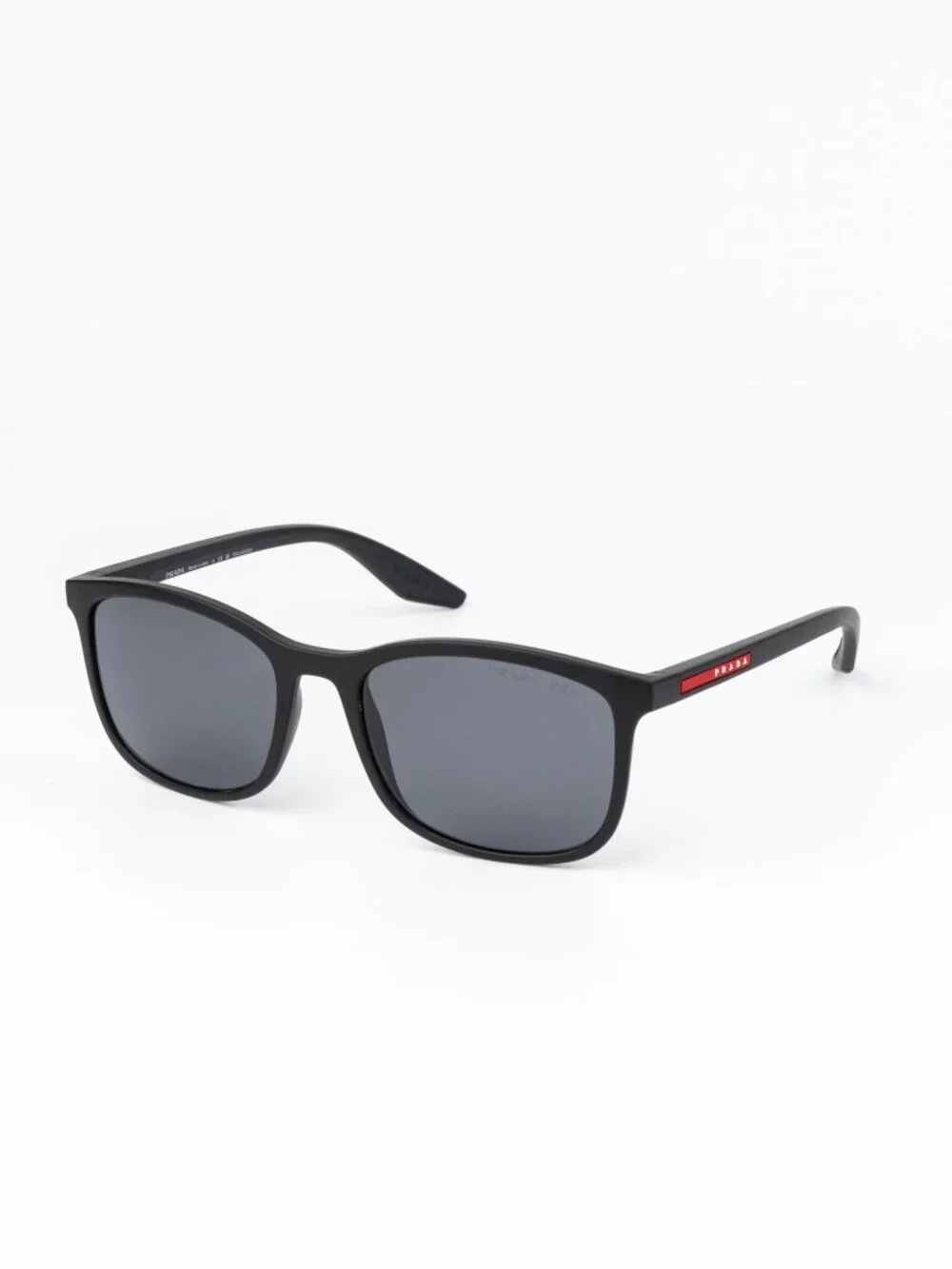 Prada Linea Rossa Men Sunglasses Rubbered Black Grey Polarized PSA08S DG002G